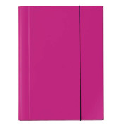 Eckspannmappe VELOCOLOR® 4442371, A4 pink Karton 350g, mit 3 Einschlagklappen