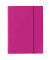 Eckspannmappe VELOCOLOR® 4442371, A4 pink Karton 350g, mit 3 Einschlagklappen