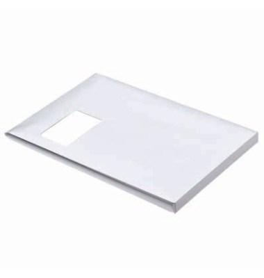 Faltentaschen 30007096, C4, mit Fenster, 20mm-Falte, haftklebend, 130g, weiß