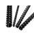 Plastikbinderücken 5345307 schwarz US-Teilung 21 Ringe auf A4 6mm