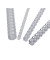 Plastikbinderücken 5345005 weiß US-Teilung 21 Ringe auf A4 6mm