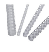 Plastikbinder&uuml;cken 5345805, US-Teilung, 21 Ringe auf A4, wei&szlig;, 10mm