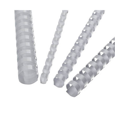 Plastikbinder&uuml;cken 5345805, US-Teilung, 21 Ringe auf A4, wei&szlig;, 10mm
