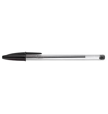 Kugelschreiber Cristal 8373639, schwarz, 0,4mm, Einweg