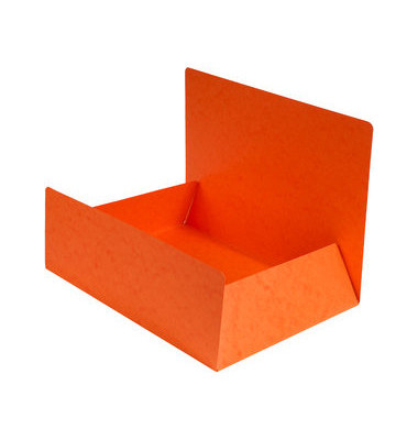 Jurismappe Premium 56409E, A4 orange Karton 390g, mit 3 Einschlagklappen