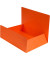 Jurismappe Premium 56409E, A4 orange Karton 390g, mit 3 Einschlagklappen