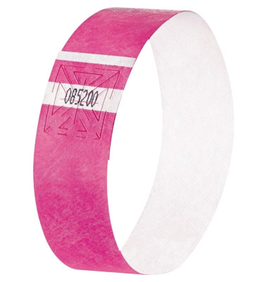 Eventbänder Super Soft/EB210 255x25 mm neon pink Inh.120 ST