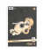 Collegeblock 04433010, Muster, Lineatur 21 / liniert mit Rand innen, A4, 70g, grau, 80 Blatt