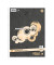 Collegeblock 04433020, Muster, Lineatur 22 / kariert mit Rand innen, A4, 70g, grau, 80 Blatt