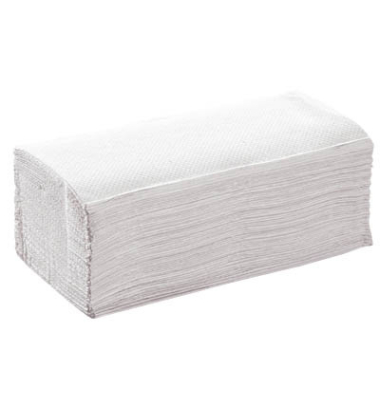 Falthandt&uuml;cher Advanced 66424, 25x23cm, 2-lagig, Zickzack (V-Falz), natur, Recyclingpapier
