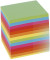 Zettelklotz 8812, 90x90mm, geleimt, farbig sortiert, Papier, 700 Blatt