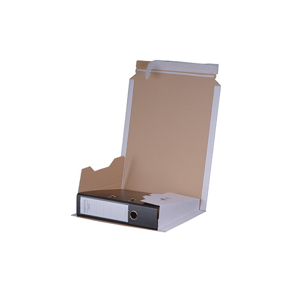 4250414107802 - Ordnerversandkarton 00069025 weiß für 1 Ordner 80mm 2 Ordner 35mm innen 320x290x35-80mm Wellpappe 4250414107802 Smartbox Pro