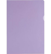 Sichthüllen Premium 100461016, A4, violett, klar-transparent glatt, oben & rechts offen, 0,15mm