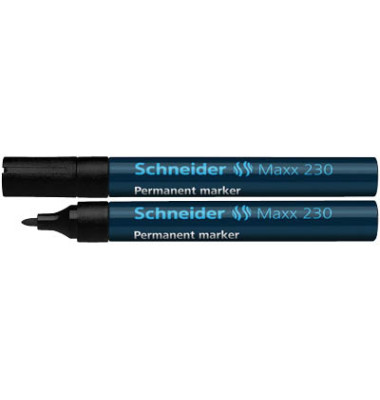 Permanentmarker Maxx 230 10er Etui schwarz 1-3mm Rundspitze