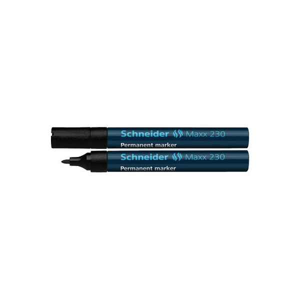 1-5 mm Schreibfarbe schwarz Schneider Permanentmarker Maxx 233 Strichstärke