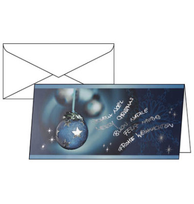 Weihnachtskarten Miracle Din Lang 10 Stück inkl. weißen Umschlägen DS349