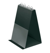 Tischflipchart, V4102080, 26,5x32cm (BxH), schwarz, ohne Rollen, f&uuml;r Tisch
