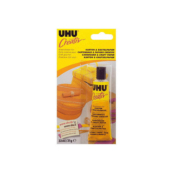 6 Stück UHU Bastelkleber 47170 Creativ, 33ml, permanent 4026700471700 UHU 33 Milliliter