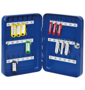 Schlüsselschrank mit 36 Schlüsselhaken blau