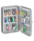 Schlüsselschrank mit 36 Schlüsselhaken silber