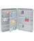 Schlüsselschrank mit 110 Schlüsselhaken silber