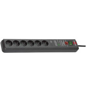Steckdosenleiste 1159540376 Secure-Tec, 6-fach, schwarz