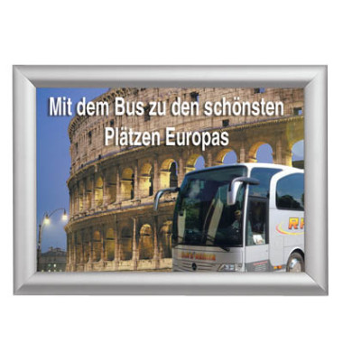 Plakat-Klapprahmen KRA3G25 silber A3 mit Antireflexfolie