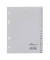 Kunststoffregister 6550 10, A bis Z, A5, 120µm, graue Taben, 20-teilig