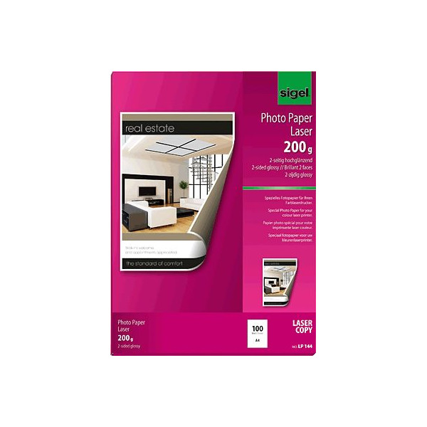 4004360908897 - Fotopapier Laser LP144 A4 für Laser 200g hochweiß hochglänzend beidseitig bedruckbar 4004360908897 100 Blatt