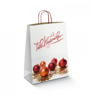 Geschenktasche 1FTTT020015 Toptwist, Weihnachten, mit Papierkordel, Frohe Weihnachten, 24cm x 31cm