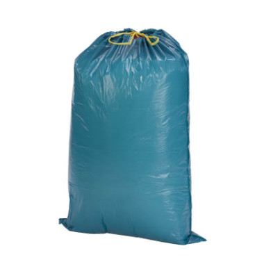 Müllsäcke 400.740, blau, 120 Liter, mit Zugband, stark