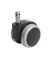 Bürostuhl-Ersatzrollen 6990-3, Stiftlänge 26mm, StiftØ 10mm, für Hartboden, schwarz