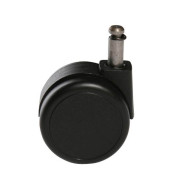 Bürostuhl-Ersatzrollen 6990-4, Stiftlänge 26mm, StiftØ 10mm, für Teppichboden, schwarz