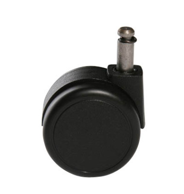 Bürostuhl-Ersatzrollen 6990-4, Stiftlänge 26mm, StiftØ 10mm, für Teppichboden, schwarz Bürostuhl-Ersatzrollen 6990-4, Stiftlänge 26mm, StiftØ 10mm, für Teppichboden, schwarz