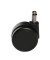 Bürostuhl-Ersatzrollen 6990-4, Stiftlänge 26mm, StiftØ 10mm, für Teppichboden, schwarz