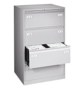 H&auml;ngeregistraturschrank CDF4645 Light, lichtgrau, 4 Schubladen, 2-bahnig