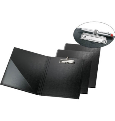 Klemmbrettmappe 11288362, A4, schwarz, Karton mit PP-Überzug