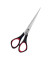 Universalschere, Edelstahl, rostfrei, 16cm, Linkshänder, schwarz-rot