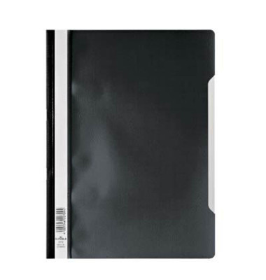 Schnellhefter 979257301, A4, schwarz, Kunststoff, Vorderdeckel transparent