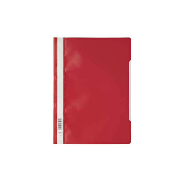 50 Stück Durable Schnellhefter Serie 2573 979257303, A4, rot, Kunststoff, 80g, Vorderdeckel transparent 4005546935232 Durable