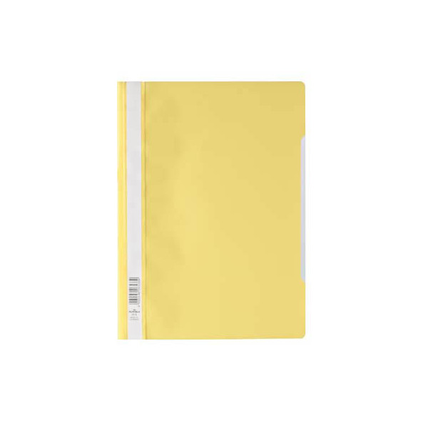 50 Stück Durable Schnellhefter Serie 2573 979257304, A4, gelb, Kunststoff, 80g, Vorderdeckel transparent 4005546935256 Durable
