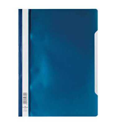 Schnellhefter Serie 2573 979257307, A4, dunkelblau, Kunststoff, 80g, Vorderdeckel transparent