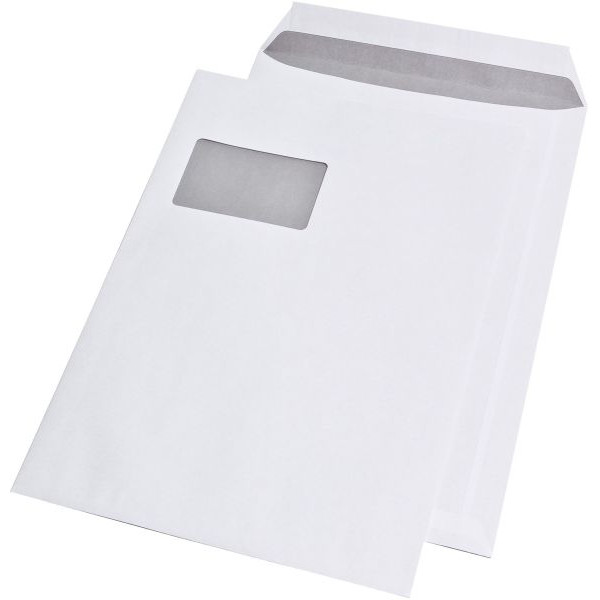 4018529007802 - Versandtaschen 30005425 C4 mit Fenster haftklebend 100g weiß 4018529007802 250 Stück