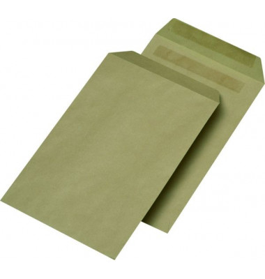 Versandtaschen 30006888, C5, ohne Fenster, selbstklebend, 90g, braun