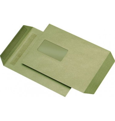 Versandtaschen BlessOf 30006880, C5, mit Fenster, selbstklebend, 90g, braun