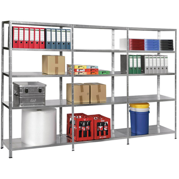 4058255034307 - Anbau-Steckregal 800 x 350 x 1800 cm verzinkt 4 Fachböden 4058255034307 SCHULTE 4058255034307 - Anbau-Steckregal 800 x 350 x 1800 cm verzinkt 4 Fachböden 4058255034307 SCHULTE