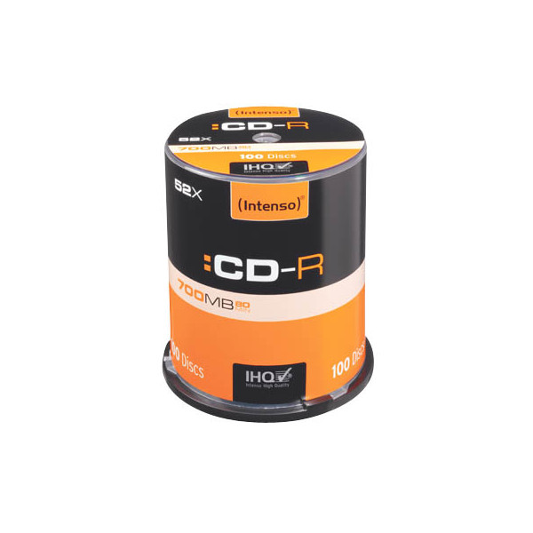 4034303003044 - Cakebox CD-R 12cm 1x100 Intenso CD-R 80   700MB 52x Speed Cakebox 1001126 4034303003044