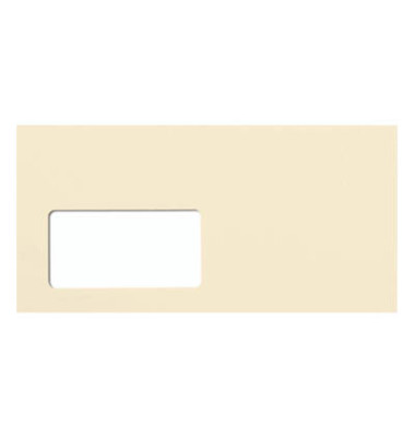 Designbriefumschlag colors 2100019253, Din Lang+ (C6/5), mit Fenster, haftklebend, 80g, chamois