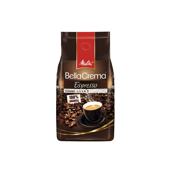 4002720008300 - Kaffee BellaCrema Espresso 945374 1kg ganze Bohnen im Beutel 4002720008300 Melitta
