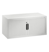 Aufsatzaktenschrank 3262-00/7035, abschlie&szlig;bar, 1 Ordnerh&ouml;he, lichtgrau, 100x45x42cm (BxHxT)